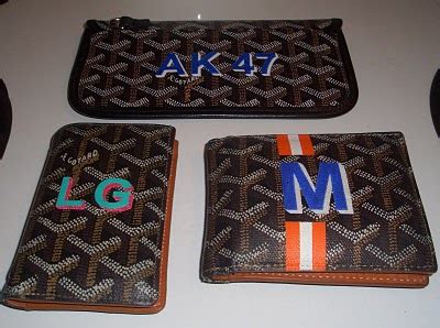 goyard painted initials|goyard personalisation cost.